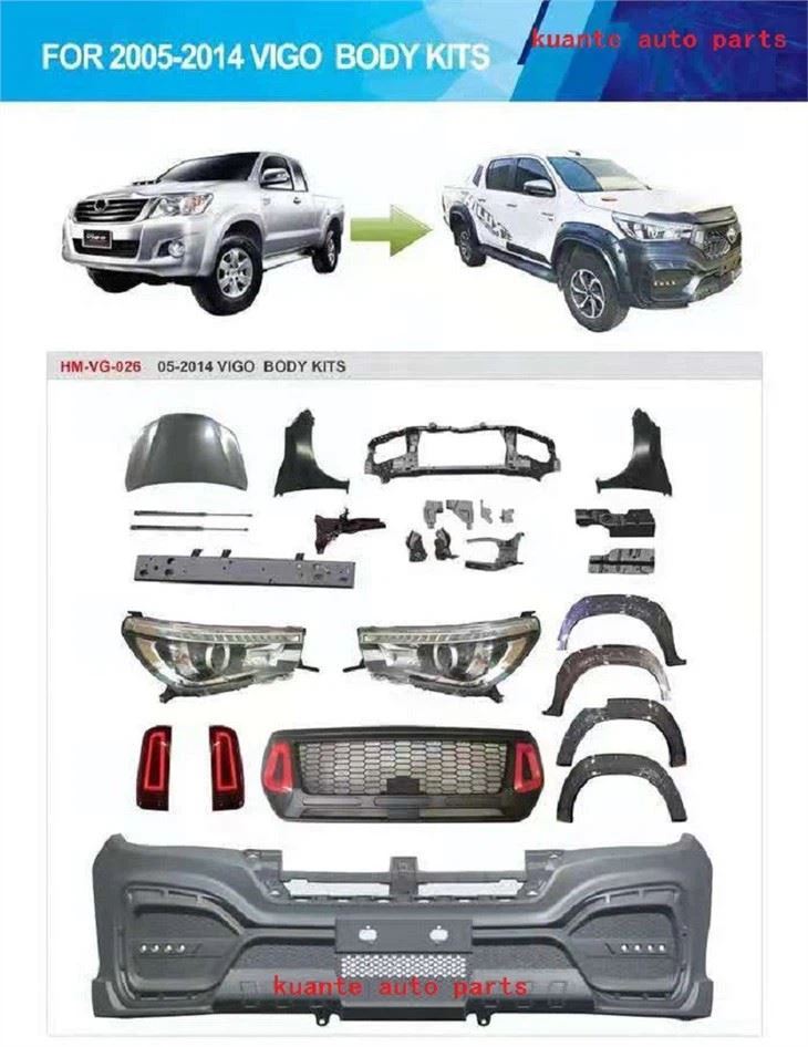 Car Body Parts Kits For Hilux Vigo 2005-2014 Upgrade Body Kits