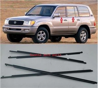 نوار هواشناسی بیرونی پنجره درب خودرو برای تویوتا لندکروز 1998-2007 FZJ100